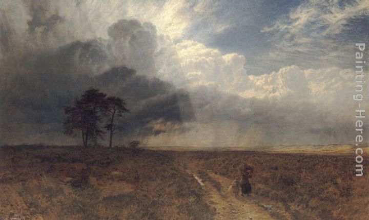 On Holmbury Hill painting - George Vicat Cole On Holmbury Hill art painting